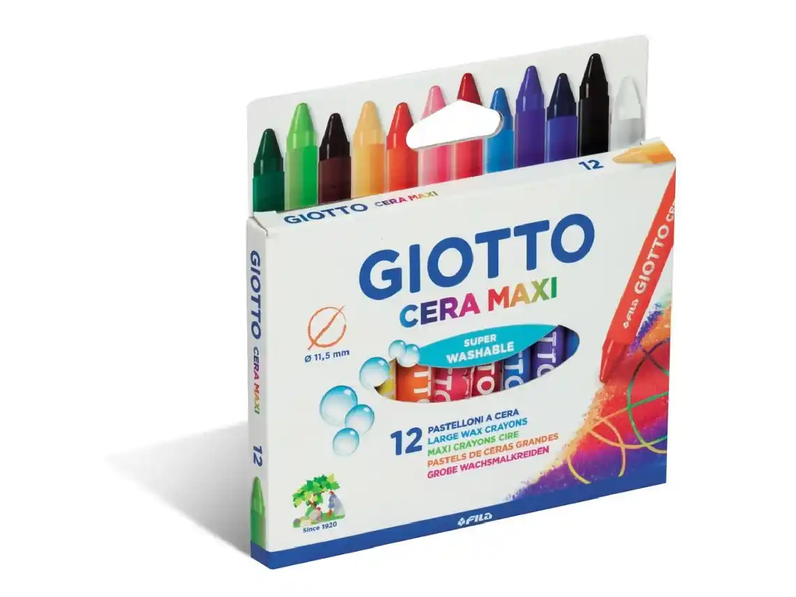 LAPIS DE CERA MAXI CAIXA DE 12 CORES