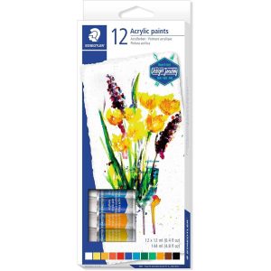 TINTA ACRÍLICA STAEDTLER CX 12 CORES 12ML