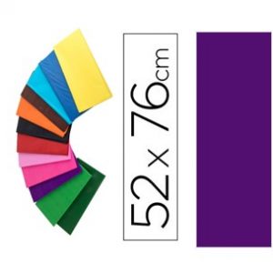 Papel seda  52 x 76 cm 18 gr Violeta  5 unidades