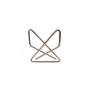 Clips Borboleta Niquelados Cx50