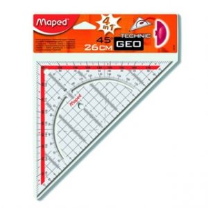 MAPED - ESQUADRO GEOMÉTRICO DE 45º-26CM