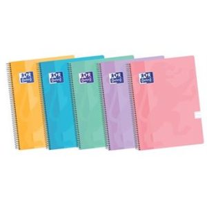 CADERNO ESPIRAL OXFORD CAPA PLASTICA 50 FOLHAS 90GR PAUTADO