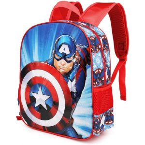 Mochila Escolar Básica Capitão América