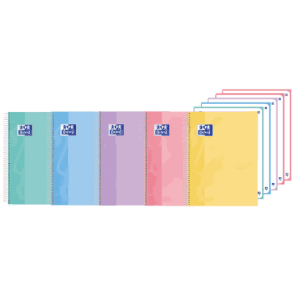 Caderno Oxford A4 Cores Sortidas Pautado Soft Oxford Soft  Touch 5