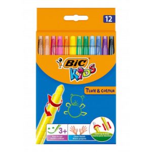 Lápis De Cera Bic Kids 12 Cores