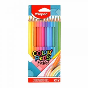 Maped Lápis de Cor  Pastel -Caixa 12