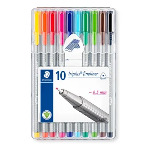 Marcador Triplus Fineliner Staedtler Cx 10 Unid