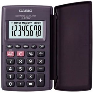 CALCULADORA CASIO HL820LV Preta