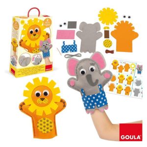 Pack 2 Marionetas Elefante e Leão