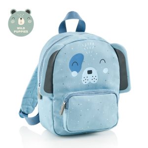 Mochila de jardim de infância com bolso cão