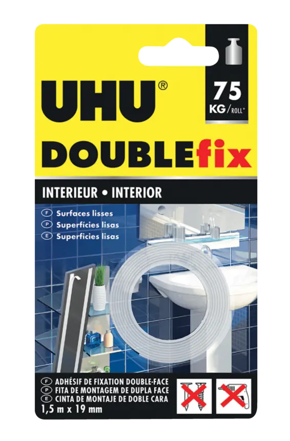 Fita adesiva Doublefix UHU Invisible Roll 75kg/rool