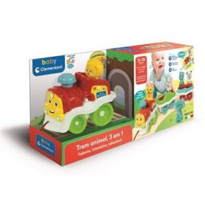 Clementoni - Baby Comboio Animal 3 em 1