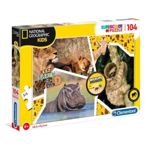 Clementoni Puzzle 104 pçs - Wildlife Adventure
