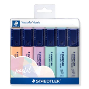 Sublinhador Staedtler de Tinta  Pastel 6 Unidades