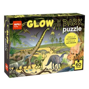 Puzzle Glow In The Dar Dinossauros 60 Pces
