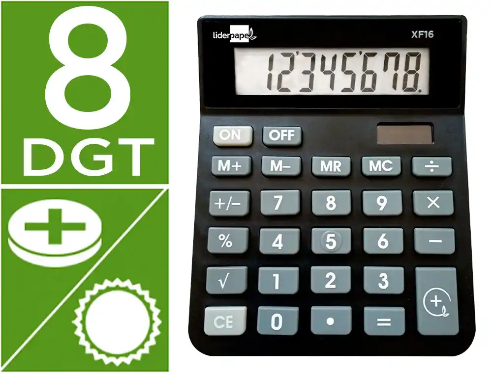 CALCULADORA DE SECRETARIA XF16 COR PRETO