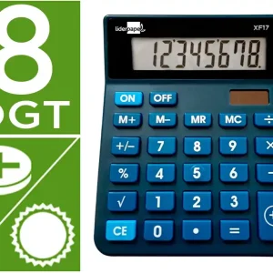 CALCULADORA DE SECRETARIA XF17 COR AZUL