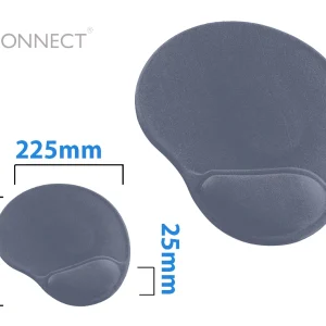 Tapete para rato q-connect com apoio de pulso em gel base antideslizante.
