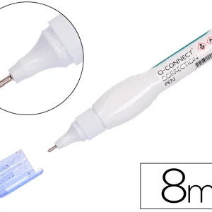 CORRETOR CANETA Q-CONNECT 8 ML COM PONTA METALICA