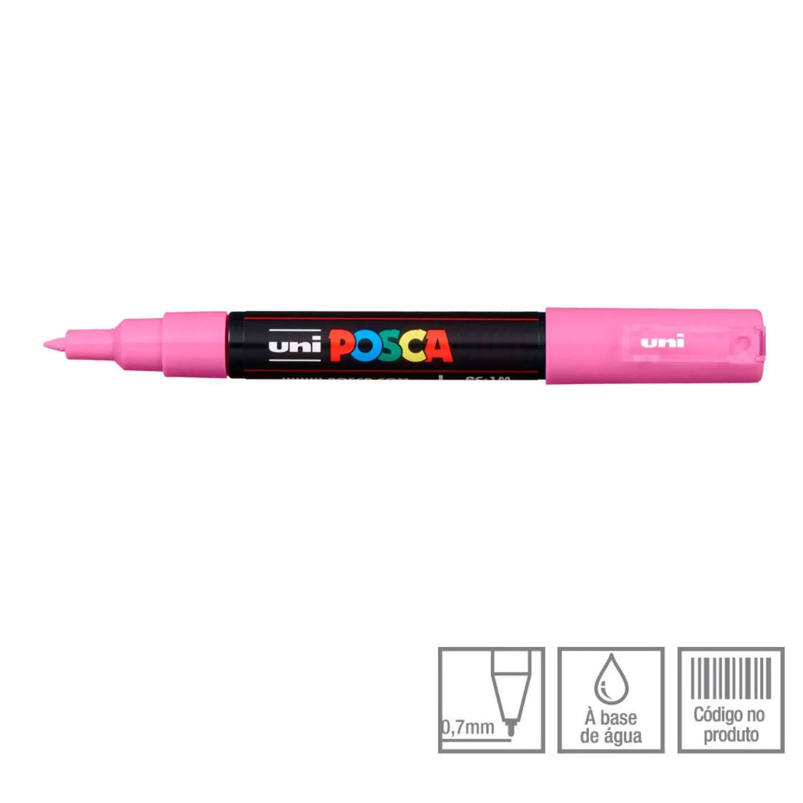 MARCADOR UNI POSCA PC-1M EXTRA FINO 0,7MM ROSA (13)