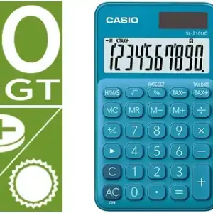 Casio Calculadora Básica SL-310UC Azul
