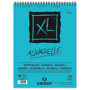 Bloco de desenho aguarela canson xl aquarelle  A4 30 folhas 300 gr.