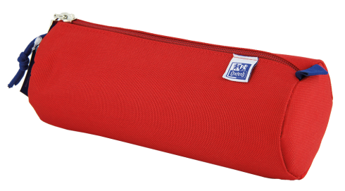 Estojo Kangoo Kids redondo Oxford vermelho