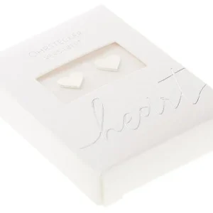 Brincos Clássicos  coraçao Aço inoxidável – antialérgico, banhado a prata