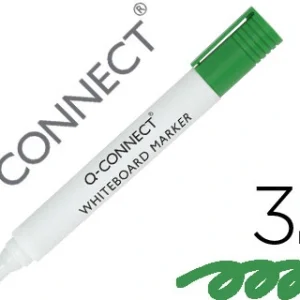 Marcador q-connect quadro branco ponta redonda 3.0 mm verde