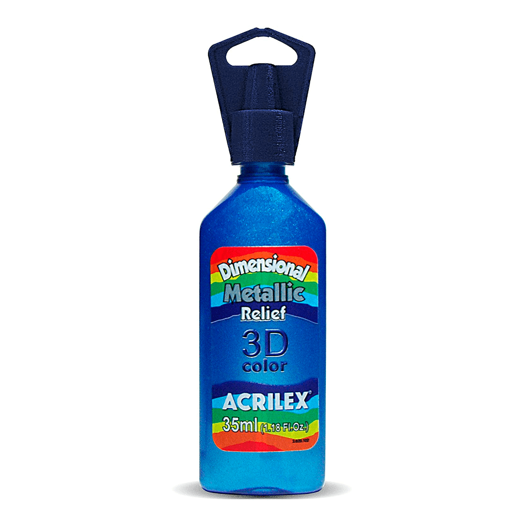 TINTA RELEVO METALICA 35ML 12312 AZUL
