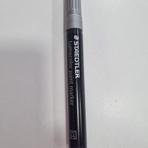 Marcador acrílico Lumocolor prata