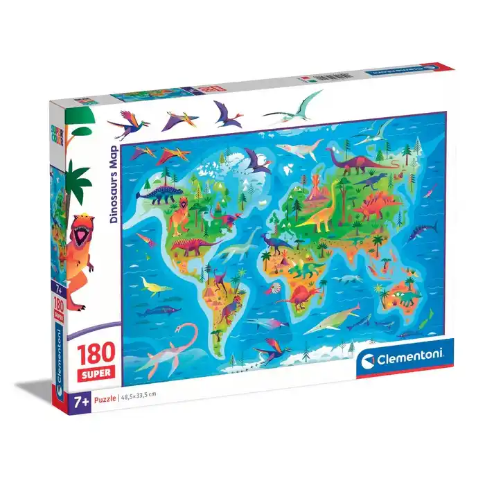 PUZZLE MAPA DOS DINOSSAUROS - 180 PEÇAS