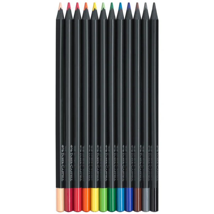Lápis de Cor Faber-Castell Black Edition Caixa com 12 Unidades - Image 2