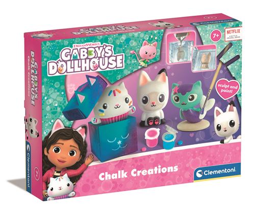 Kit criativo Figuras com Gesso La Casa De Muñecas De Gabby