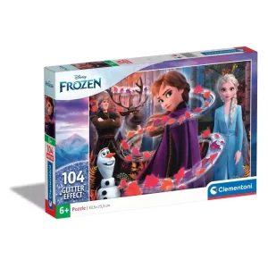 Puzzle Glitter 104 pçs - Frozen II