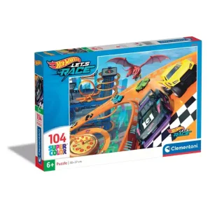 Puzzle Hot Wheels 104 Peças
