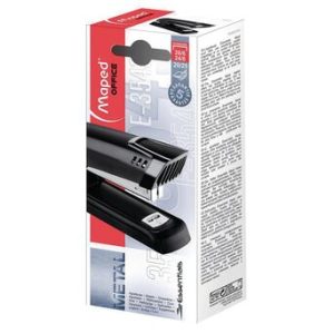 Agrafador Essentials 24/6 e 26/6, 25 Folhas, Preto