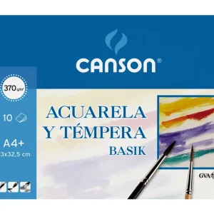 Bloco de desenho aguarela espiral A3+10 folhas.