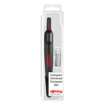 Compasso rotring compact universal ajuste rapido raio 13 cm.