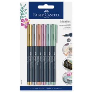 Marcadores Metálicos Cores Sortidas 6 Unidades