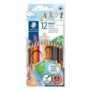 Lápis de Cor com cores de Pele cx12 Und