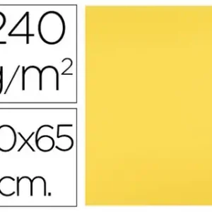 CARTOLINA 50X65 CM 240 GR  25 UNIDADES AMARELO LIMAO