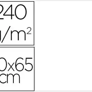 CARTOLINA 50X65 CM 240 GR  25 UNIDADES BRANCA