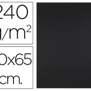 CARTOLINA 50X65 CM 240 GR  25 UNIDADES PRETO