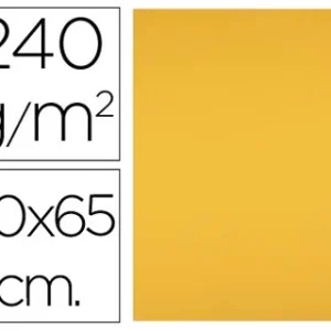 CARTOLINA 50X65 CM 240 GR  25 UNIDADES AMARELO TORRADO