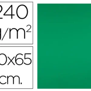 CARTOLINA 50X65 CM 240 GR  25 UNIDADES VERDE NATAL
