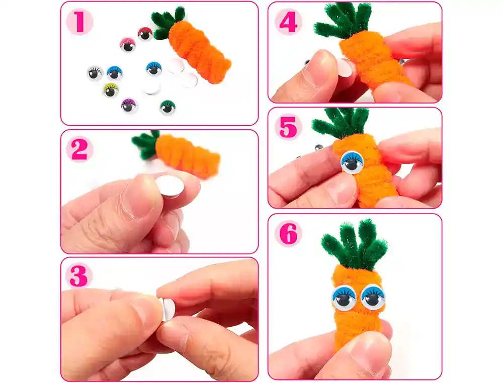 OLHOS ADESIVO 10 MM COM PESTANAS DE COR AZUL BOLSA DE 66 UNIDADES - Image 2