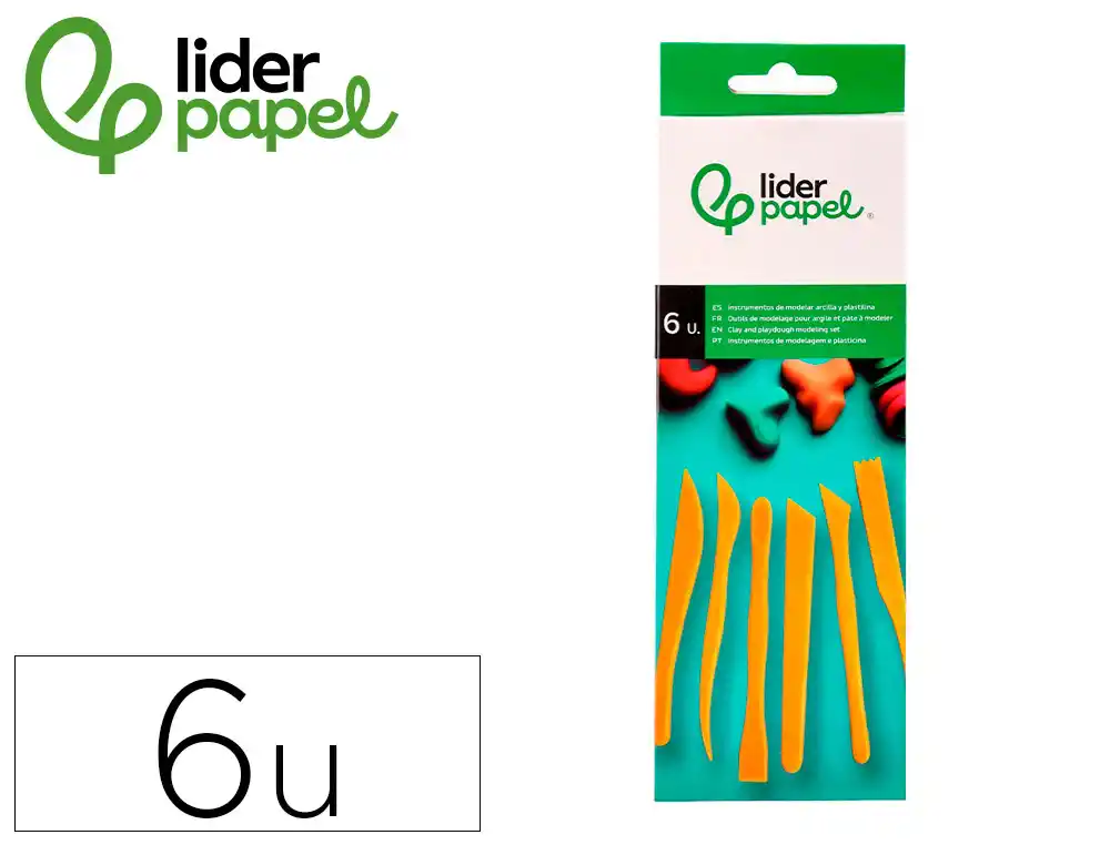 INSTRUMENTOS DE MODELAR PARA ARGILA E PLASTICINA CAIXA DE 6 PECAS - Image 2