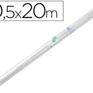 ROLO PLASTICO ADESIVO FORRA LIVROS 0,50 MT X 20 MT 80 MICRONS