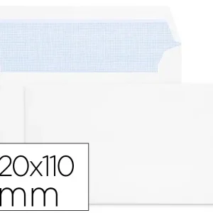 ENVELOPE BRANCO 110X220 MM TIRA DE SILICONE